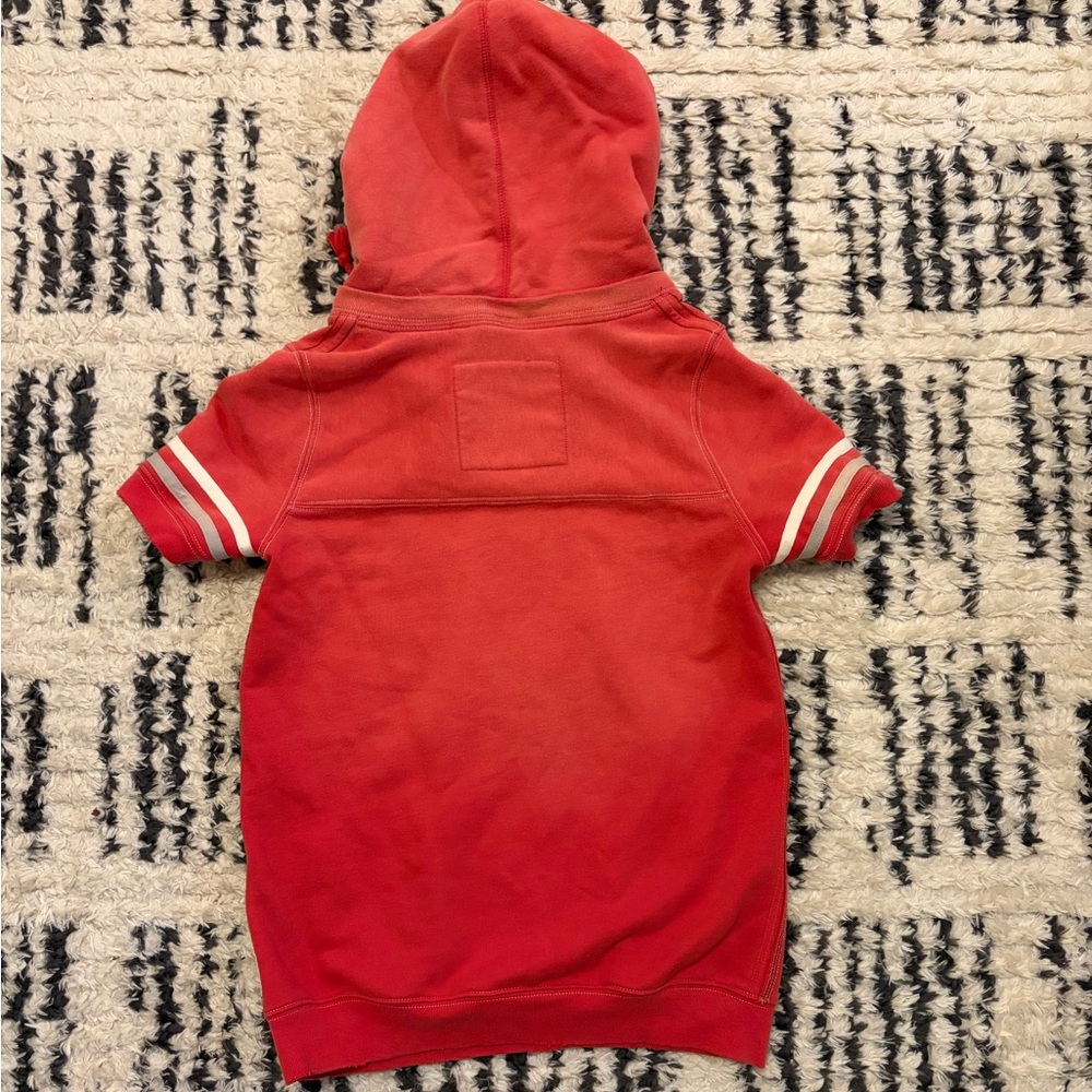 Abercrombie & Fitch Women’s Distressed Short Sleeve Hoodie - Picture 4 of 6